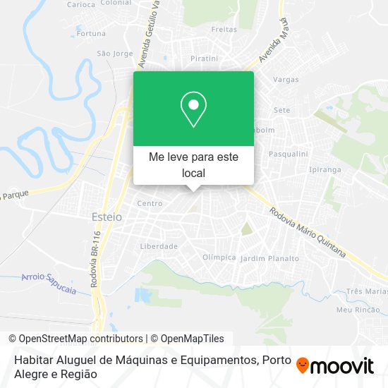 Habitar Aluguel de Máquinas e Equipamentos mapa