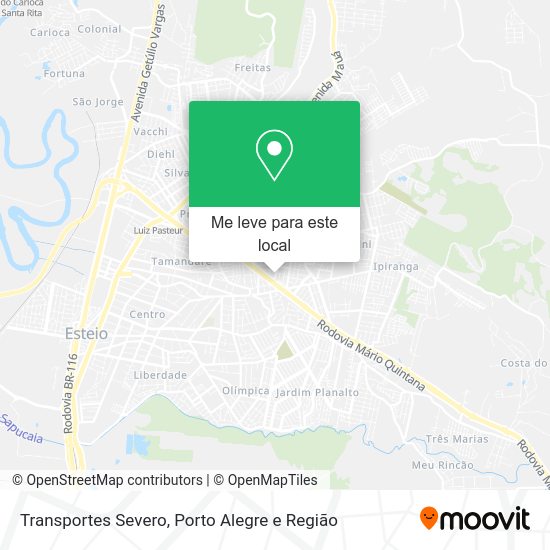 Transportes Severo mapa