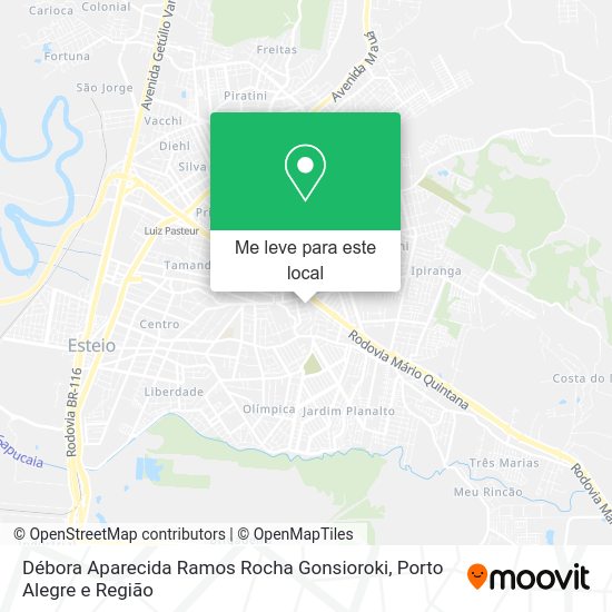 Débora Aparecida Ramos Rocha Gonsioroki mapa