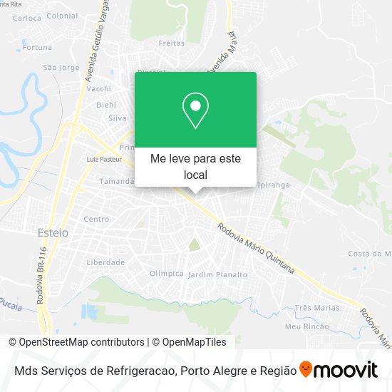 Mds Serviços de Refrigeracao mapa