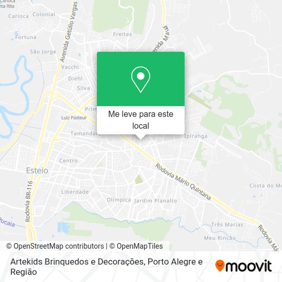 Artekids Brinquedos e Decorações mapa