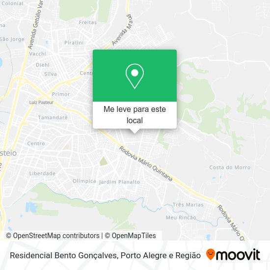 Residencial Bento Gonçalves mapa
