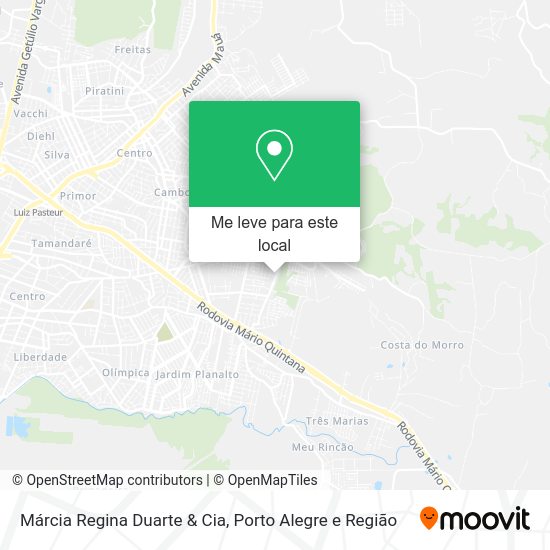 Márcia Regina Duarte & Cia mapa