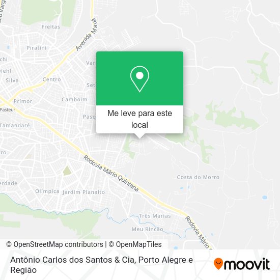 Antônio Carlos dos Santos & Cia mapa