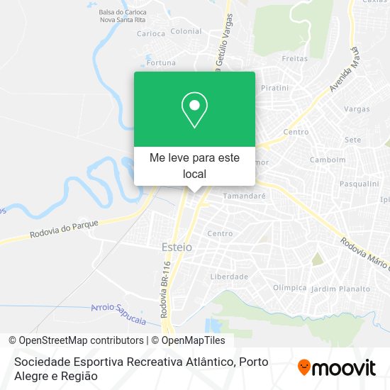 Sociedade Esportiva Recreativa Atlântico mapa