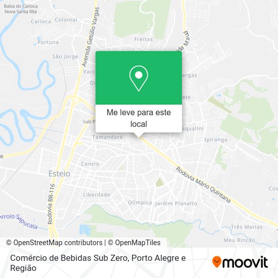 Comércio de Bebidas Sub Zero mapa