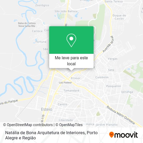 Natália de Bona Arquitetura de Interiores mapa