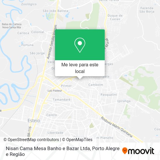 Nisan Cama Mesa Banho e Bazar Ltda mapa