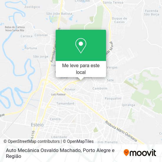 Auto Mecânica Osvaldo Machado mapa