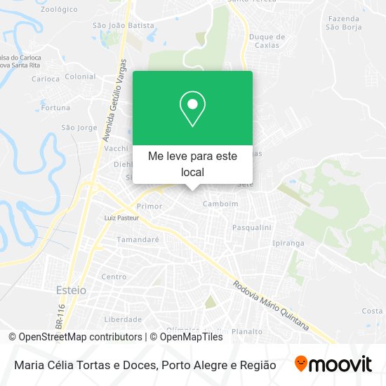 Maria Célia Tortas e Doces mapa