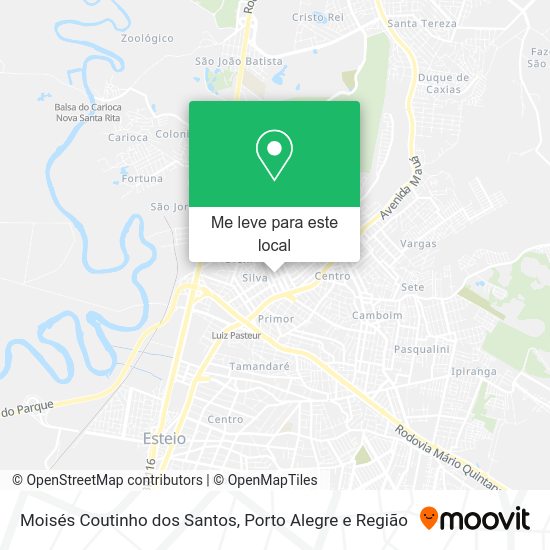 Moisés Coutinho dos Santos mapa