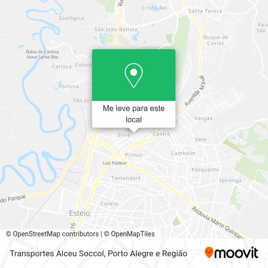 Transportes Alceu Soccol mapa