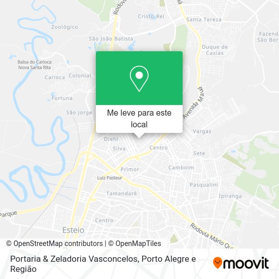 Portaria & Zeladoria Vasconcelos mapa