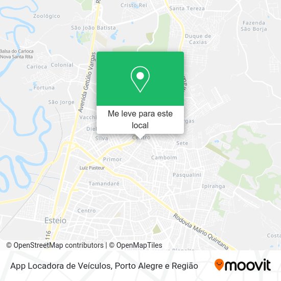 App Locadora de Veículos mapa