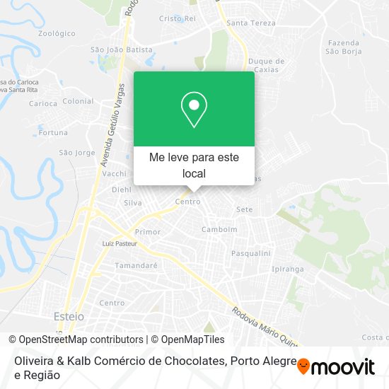 Oliveira & Kalb Comércio de Chocolates mapa