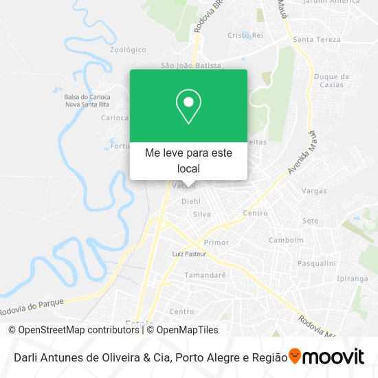 Darli Antunes de Oliveira & Cia mapa