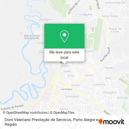 Dom Valeriano Prestação de Servicos mapa