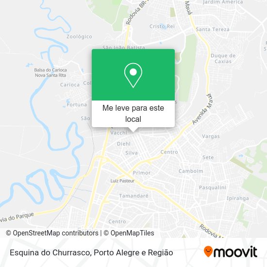 Esquina do Churrasco mapa