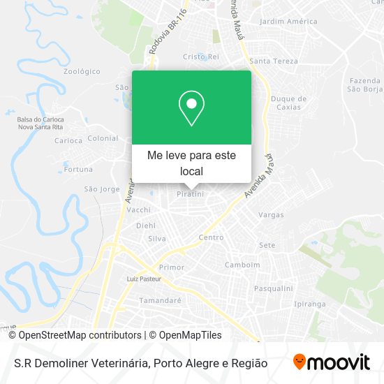 S.R Demoliner Veterinária mapa