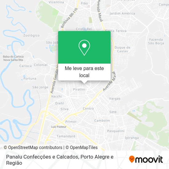 Panalu Confecções e Calcados mapa