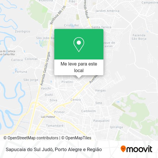 Sapucaia do Sul Judô mapa