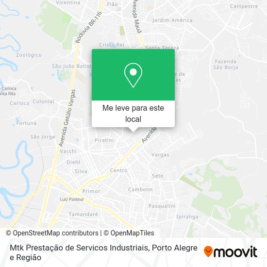 Mtk Prestação de Servicos Industriais mapa