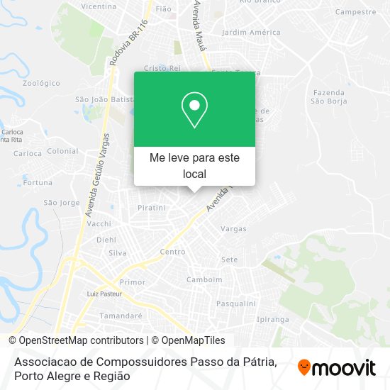 Associacao de Compossuidores Passo da Pátria mapa