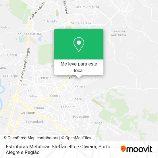 Estruturas Metálicas Steffanello e Oliveira mapa