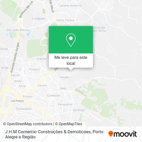 J.H.M Comercio Construções & Demolicoes mapa