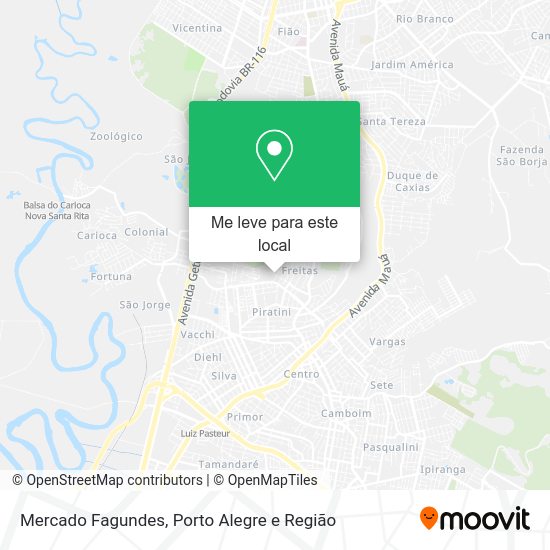 Mercado Fagundes mapa
