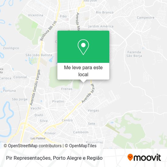 Pir Representações mapa