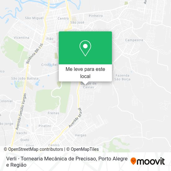 Verli - Tornearia Mecânica de Precisao mapa