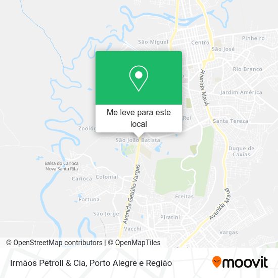 Irmãos Petroll & Cia mapa