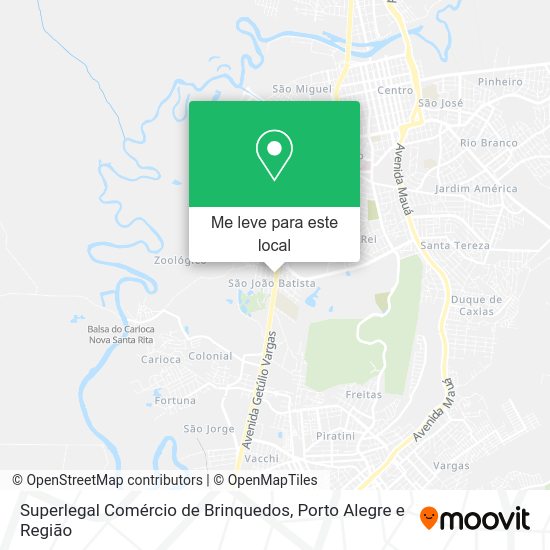 Superlegal Comércio de Brinquedos mapa