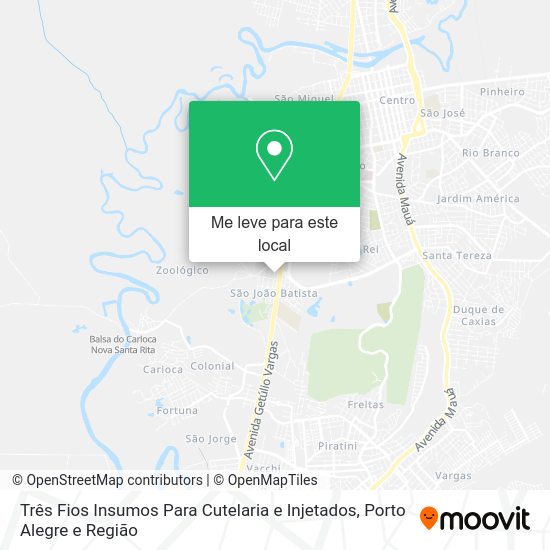 Três Fios Insumos Para Cutelaria e Injetados mapa