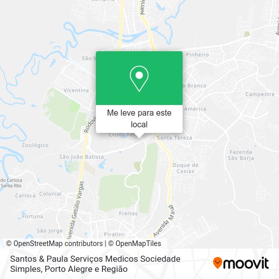 Santos & Paula Serviços Medicos Sociedade Simples mapa