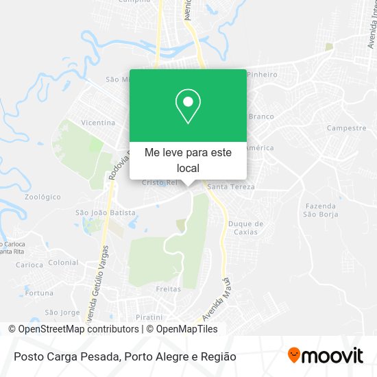 Posto Carga Pesada mapa