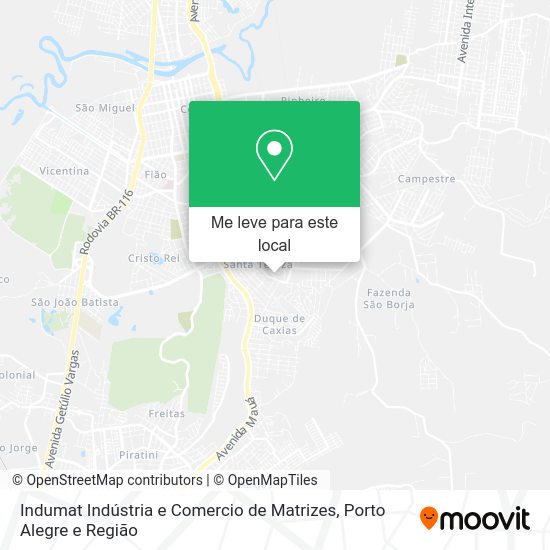Indumat Indústria e Comercio de Matrizes mapa