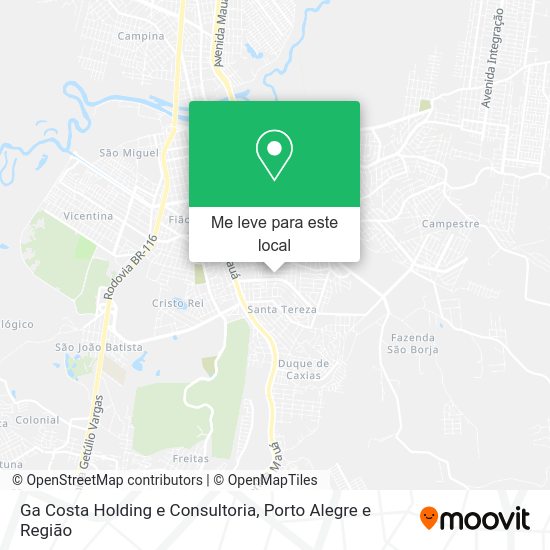 Ga Costa Holding e Consultoria mapa