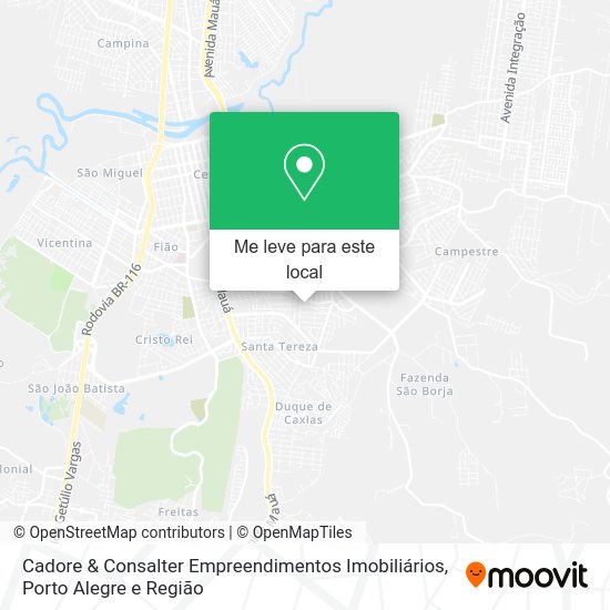 Cadore & Consalter Empreendimentos Imobiliários mapa