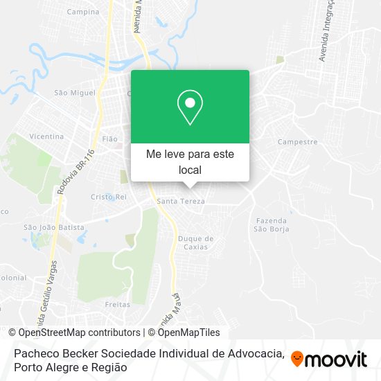 Pacheco Becker Sociedade Individual de Advocacia mapa