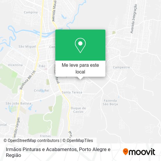 Irmãos Pinturas e Acabamentos mapa