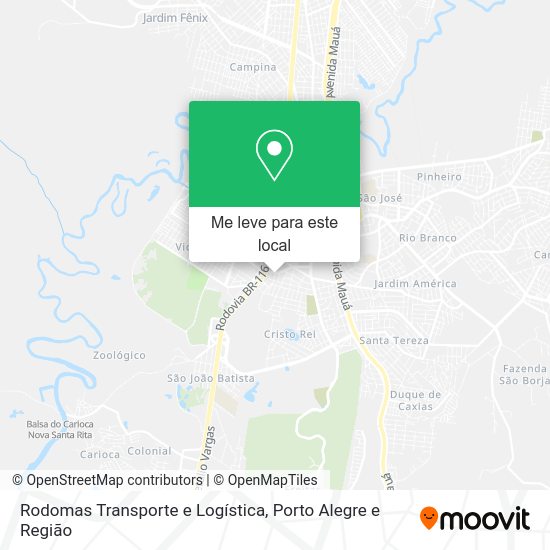 Rodomas Transporte e Logística mapa