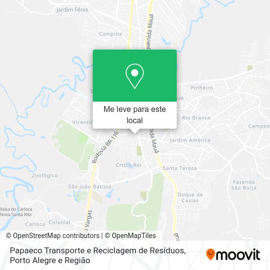 Papaeco Transporte e Reciclagem de Resíduos mapa
