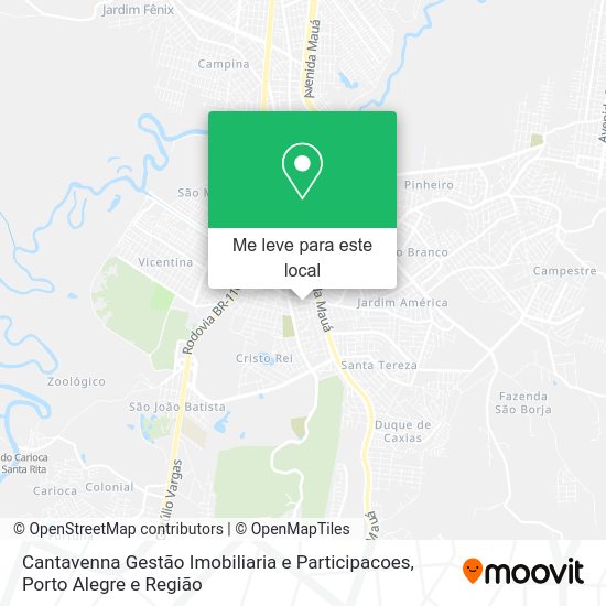 Cantavenna Gestão Imobiliaria e Participacoes mapa