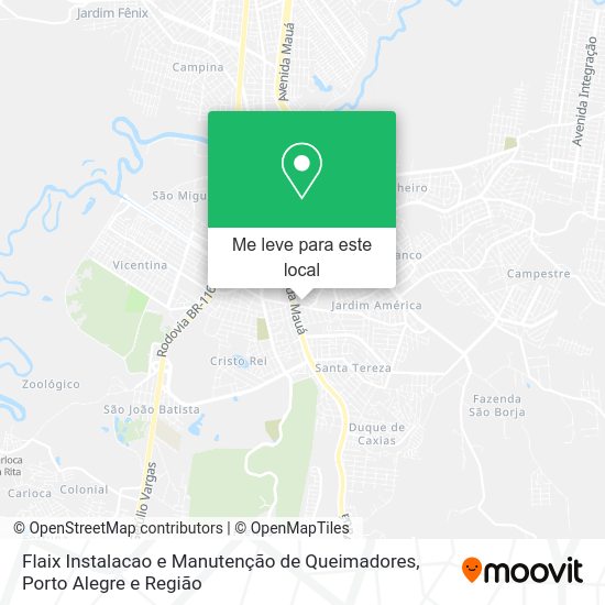Flaix Instalacao e Manutenção de Queimadores mapa
