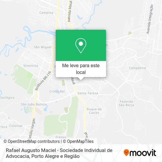 Rafael Augusto Maciel - Sociedade Individual de Advocacia mapa