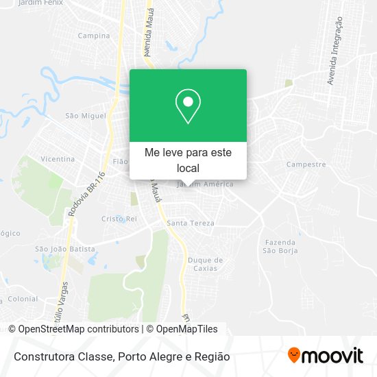 Construtora Classe mapa