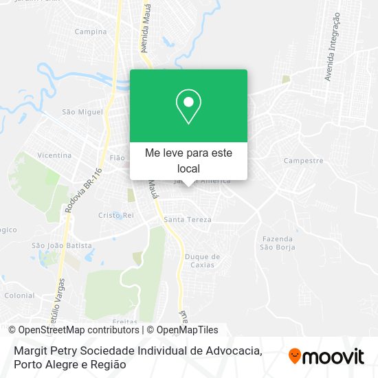 Margit Petry Sociedade Individual de Advocacia mapa