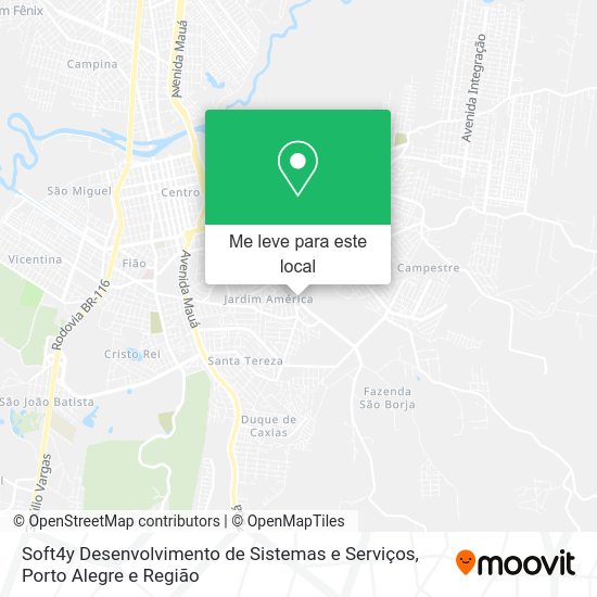 Soft4y Desenvolvimento de Sistemas e Serviços mapa